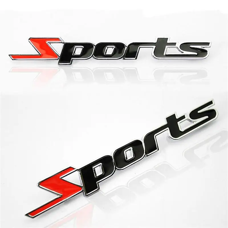 

Fashion 3D Word letter Car Stickers metal Sports Styling car stickers and decals Emblem Badge Decal Auto #P1