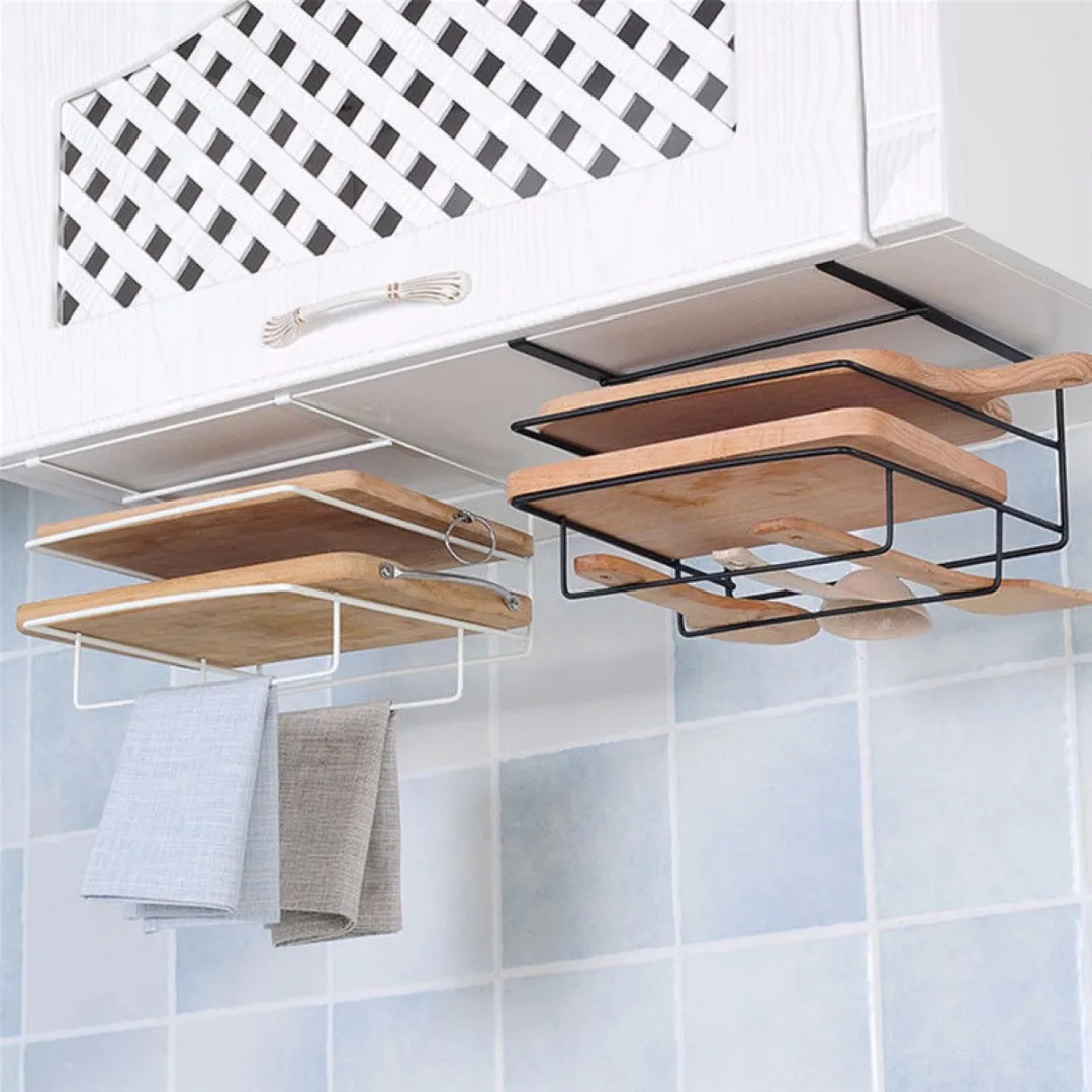 Seasoning Shelf Iron Spice Rack Multifunctional Kitchen Storage Sponge Holder Easy to install