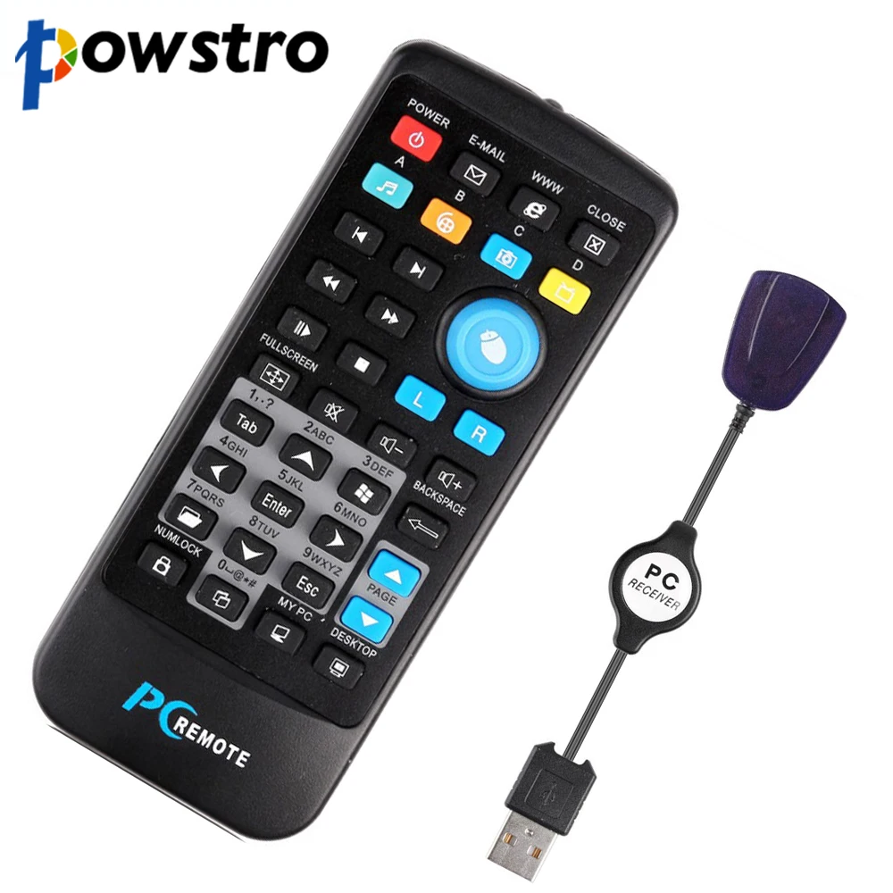 Беспроводной пульт дистанционного управления Powstro инфракрасный USB приемник для