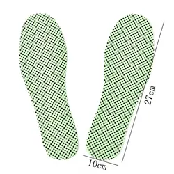 Новые 1 пара натуральный Турмалин Самонагревающиеся Стельки зимние подошвы для обуви с подогревом Самонагревающиеся стельки теплые