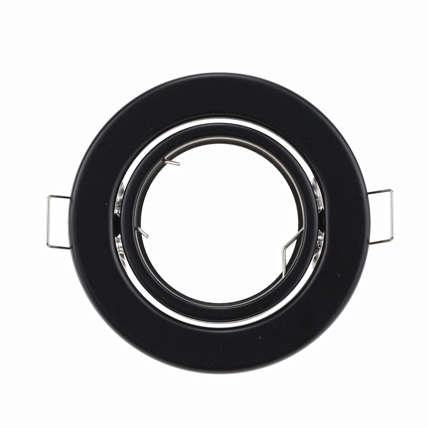 

New Round Adjustable Recessed Led Ceiling Light Frame Fitting Led Down Light Fixture For MR16 GU10 Led Cup Bulbs Holder Dia50mm