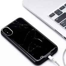Чехол для аккумулятора 6000 мАч для iPhone xs max мраморный портативный внешний аккумулятор зарядное устройство для iPhone xs max