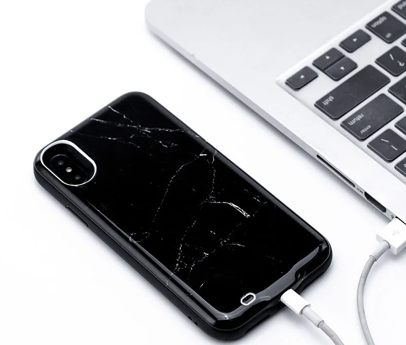 

2018 Battery Case 6000mah For iPhone xs max Marble Portable External Battery Power Bank Charger for iPhone xs max