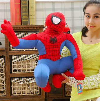 

cartoon toy squatting spider man large 60cm plush toy,Christmas gift h647