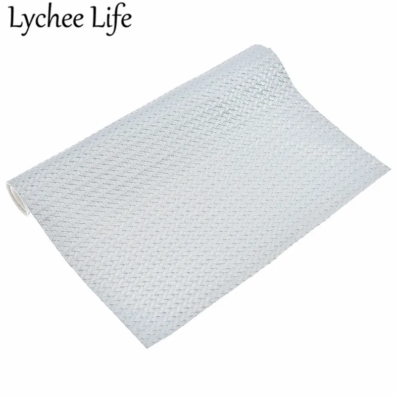 Lychee Life 29x21 см Переливающаяся тканая кожаная ткань, одноцветная А4, искусственная ткань, сделай сам, ручная работа, швейная одежда, декоративные принадлежности - Цвет: 2