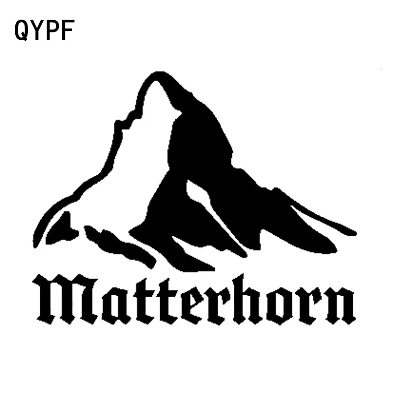 

QYPF 17.2cm*13.4cm Matterhorn Mountain So Unique Vinyl Car Sticker Window Decal C18-0303