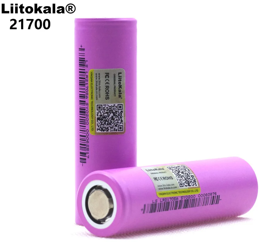 LiitoKala 21700 литий-ионный аккумулятор 4000 мАч 3 7 В 15а Тройная мощность 5C разрядка