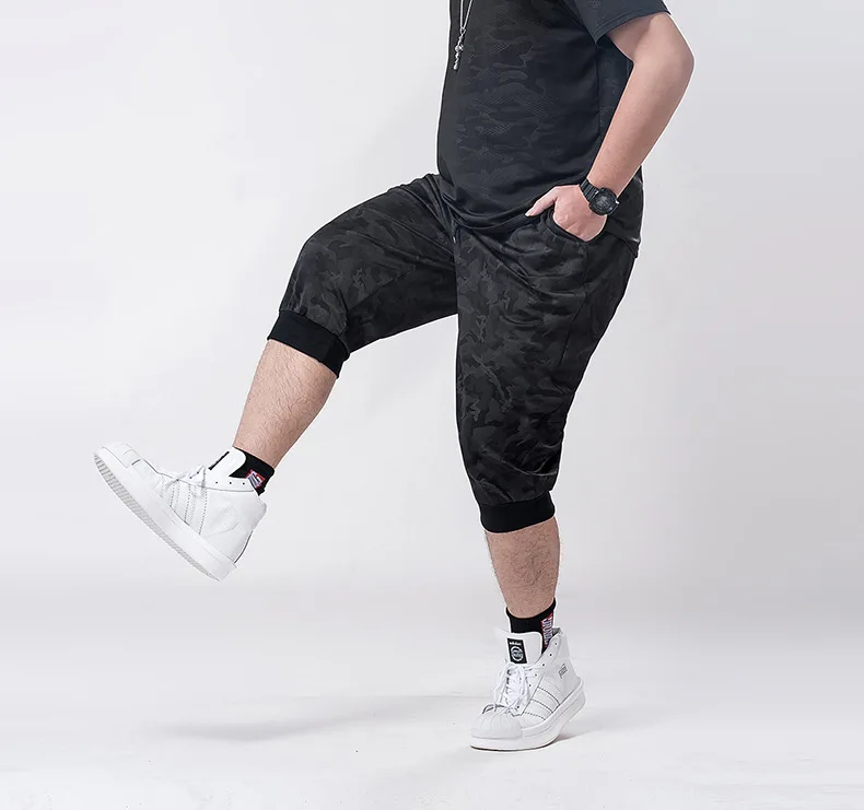 Плюс Размеры 5XL 6XL 7XL модная эластичная резинка на талии, на лето, шорты Мужская одежда 3-3