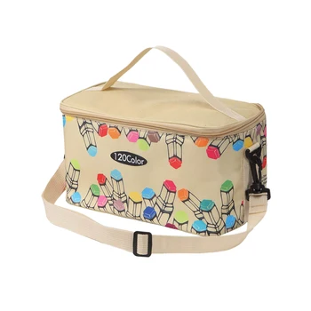 

New Marker Pen Case Holder for 120 Markers Organizer Multifunctional Zipper Storage Carrying Bag with Pattern