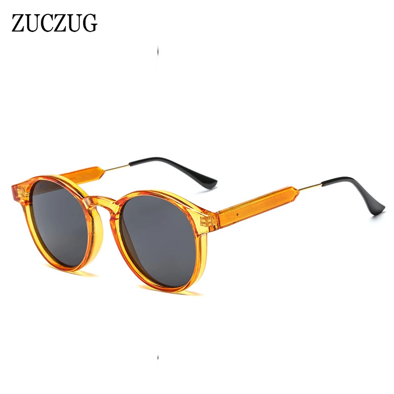 

ZUCZUG Retro Polarized Round Sunglasses Women Brand Design Yellow Transparent Frame Sun Glasses Female Oculos De Sol UV400