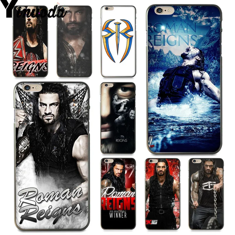 

Yinuoda For iphone 7 6 X Case Roman Reigns Wrestling Luxury Phone Case for iPhone X 6 7 6s 7plus 8 8Plus 5 5S 5C SE Case