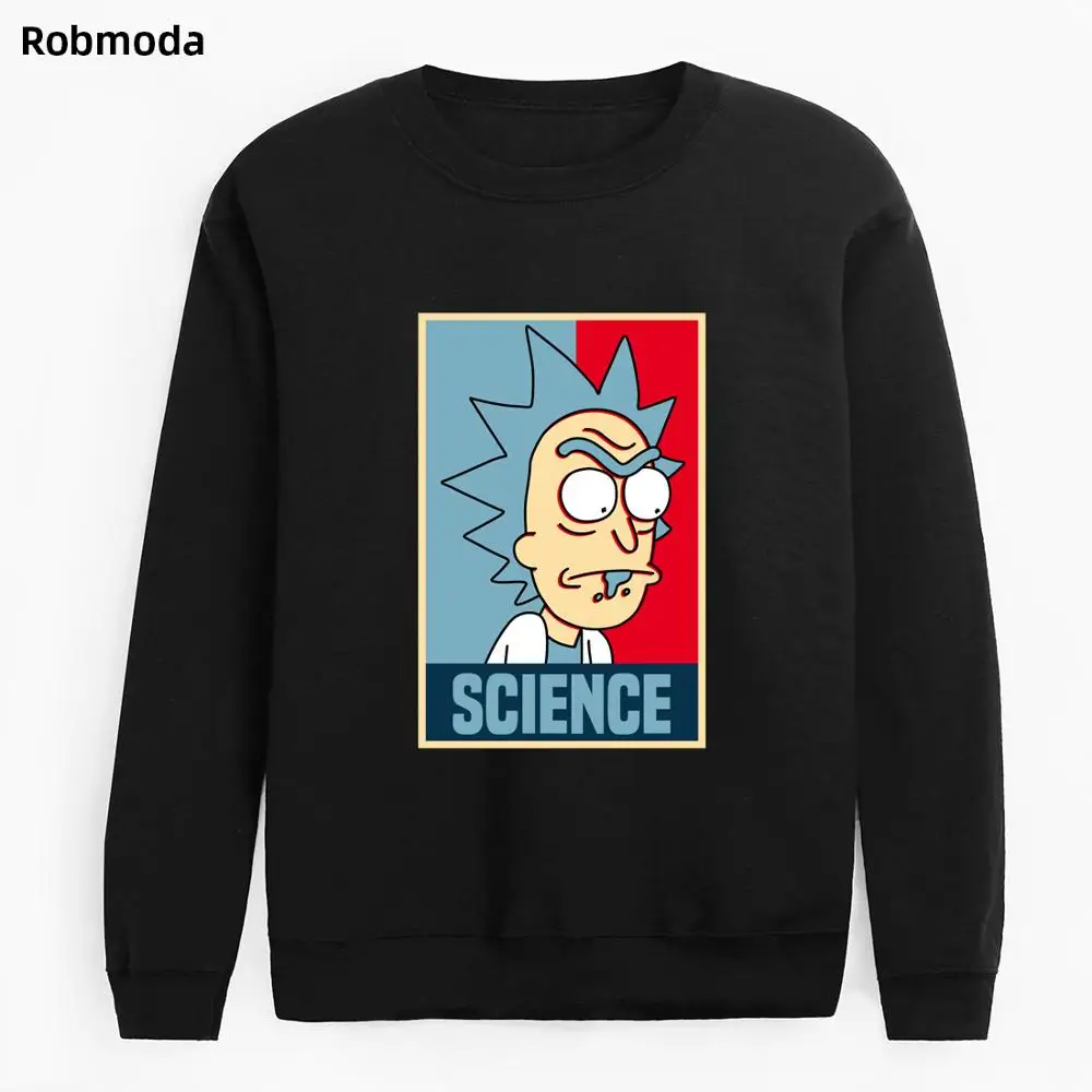 

2019 New Hot Hoodies Men Spring Streetwear Casual Hoody Crazy SCIENCE RICK AND MORTY Harajuku Fashion Sweatshirts Men's Hoodie