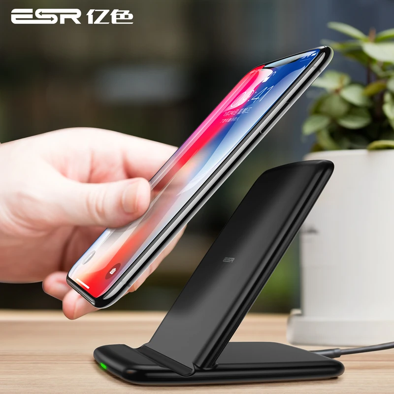 ESR Qi Wireless Charger For iPhone X 8 plus Fast Charging Docking Wireless Charger for Samsung Note 8 S9 S8 Plus S7 S6 Edge