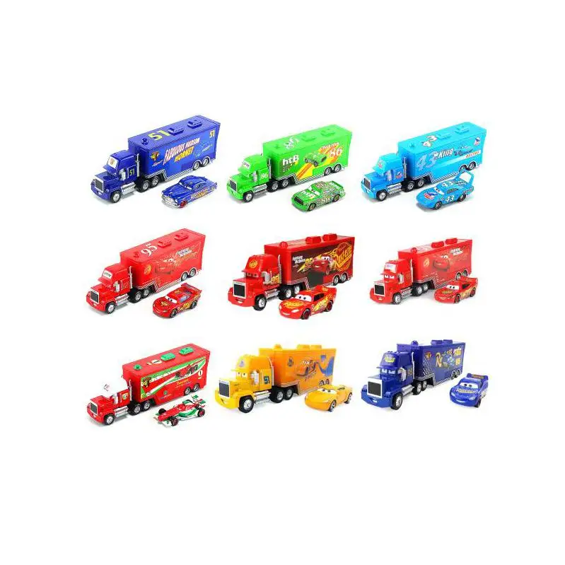 Disney Pixar Cars Lightning McQueen Mack Uncle Truck 1:55 литья под давлением модель автомобиля игрушка