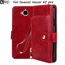 For Huawei Honor 4C pro for Huawei y6 pro case fluffy 4cpro cover flip case luxury leather for huawei y6pro case