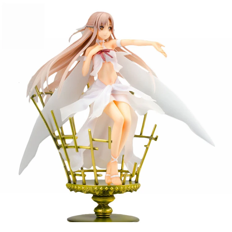 

XINDUPLAN Sword Art online Anime Kirito Yuuki Asuna Birdcage Sexy SAO Chara Espada Action Figure Toys Model Doll 22cm PVC 0462