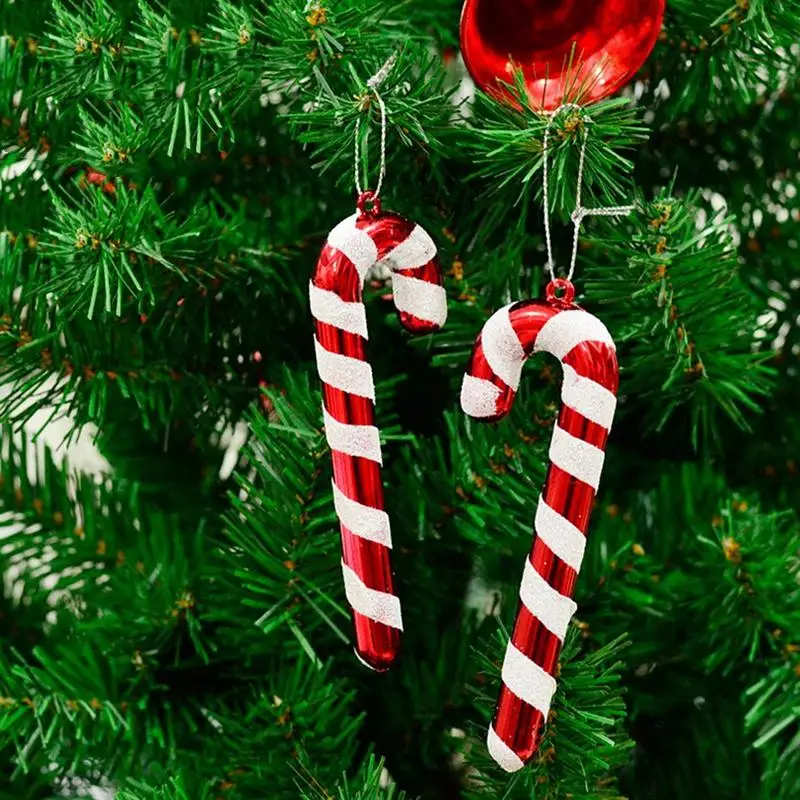 6 шт. Рождественская елка подвесной для конфет тростника украшения праздника