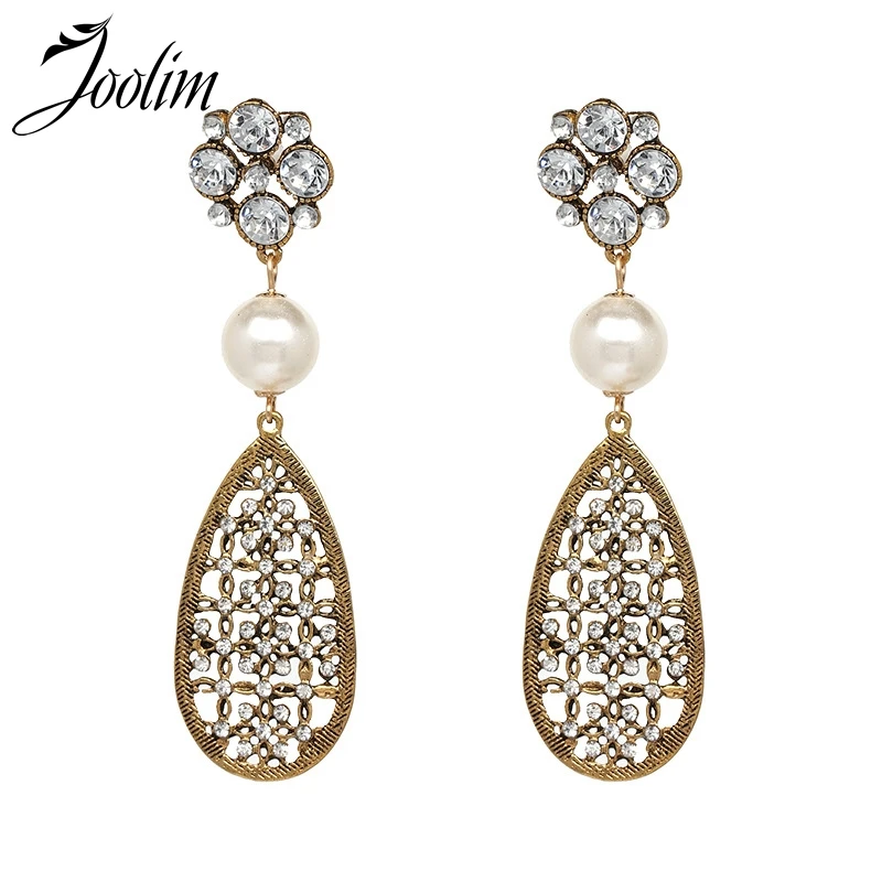 

Joolim Vintage Gold Long Statement Earring European Style Earring