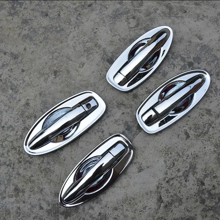 

Car styling For Renault KADJAR 2016 ABS chrome Door handle catch cover Trim cap auto accessories 8pcs Free Shipping