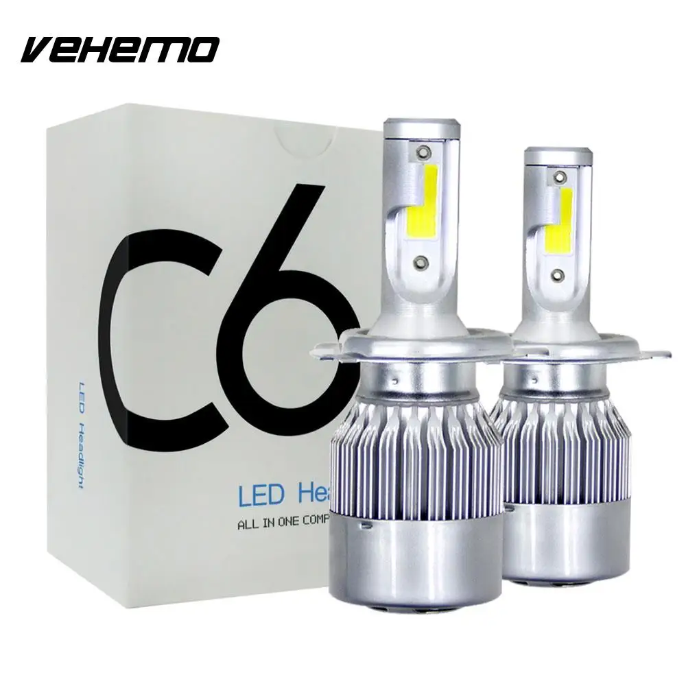 

1pc LED Fog Light H4/HB2/9003 High Power LED Headlight Lighting Assembly Front Lamp Bright Automobile Headlamp Car Accessories