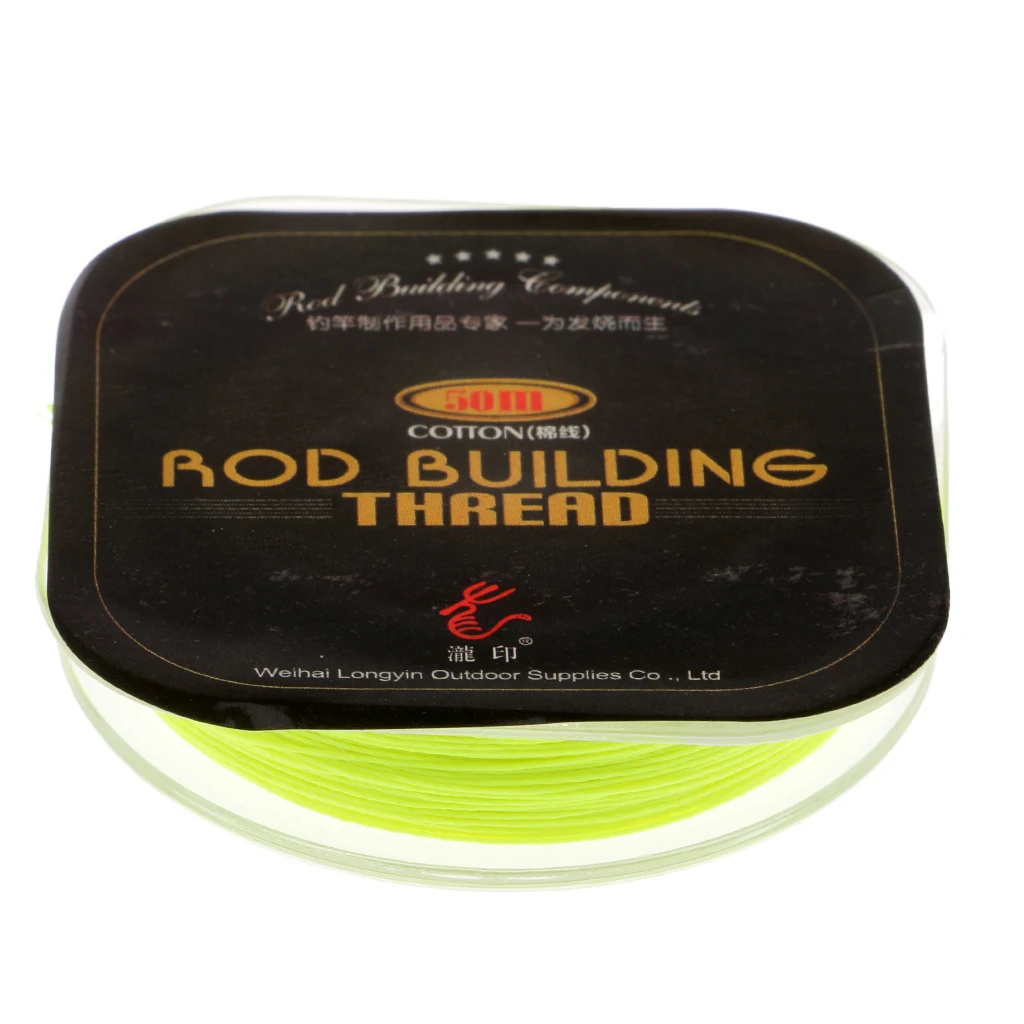 50m Rod Guide Wrapping Thread Line Rod Repairing Line Braid Line for DIY Rod Building 4 Color Fishing Accessories
