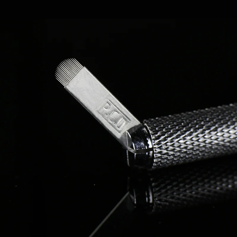 500 шт. 12 контактов Lamina Nano Blade Premium 12 жестких 0,25 мм 12U14U/19U 3R постоянный макияж микроволокна иглы для Tebori Pen
