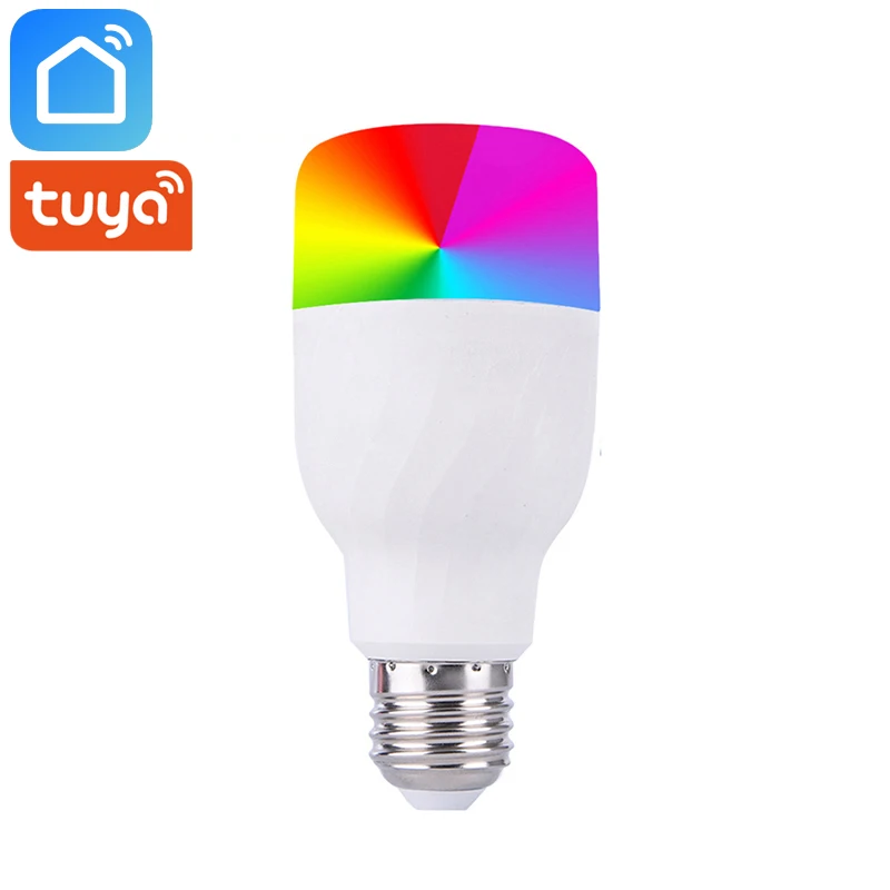 

Tuya Smart Life Wifi Smart Light Bulb E27 Led Lamp 7W RGB+W Dimmer Works With Alexa Google Home Mini IFTTT Smart Home Automation