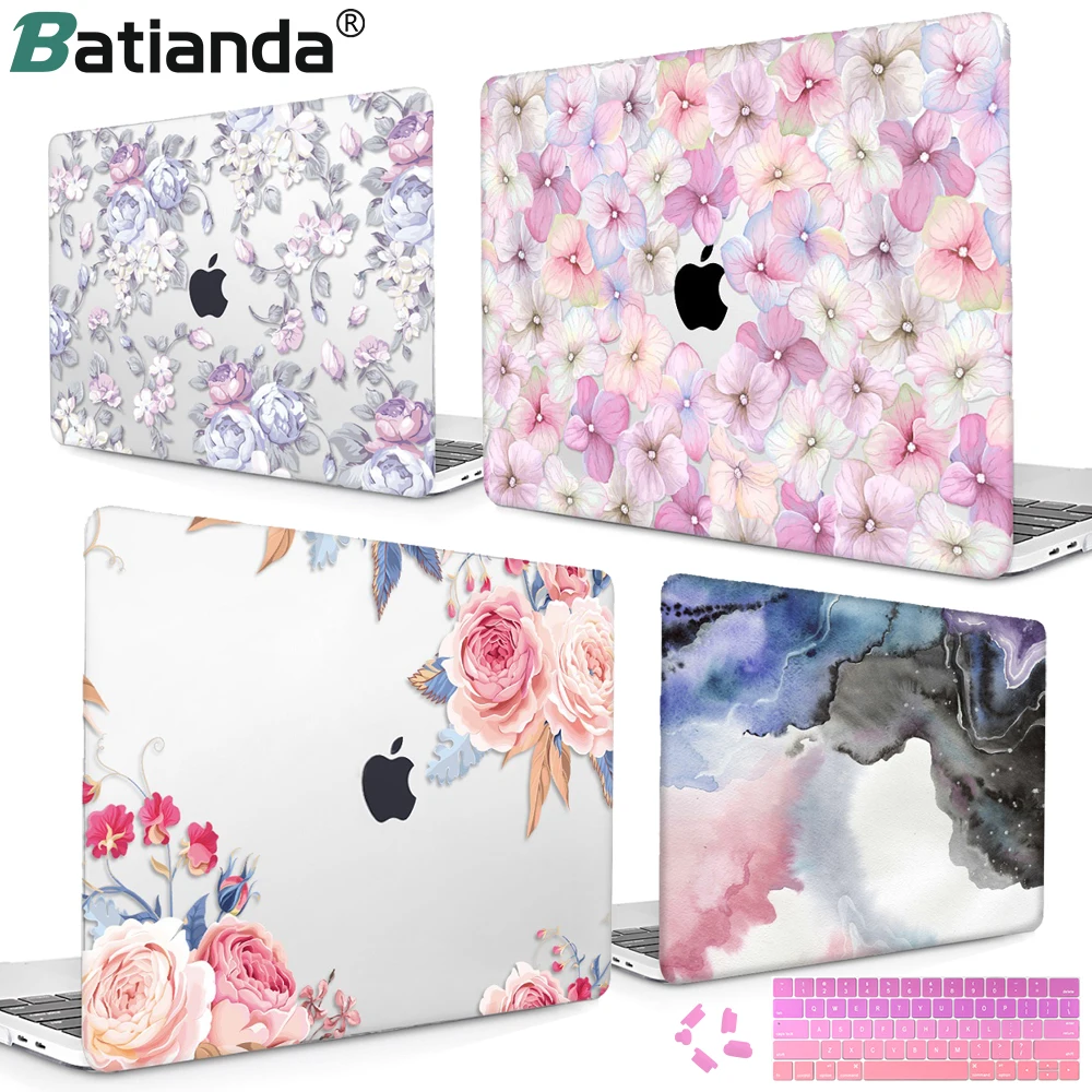 

Flower Print Case For Macbook Air 13 2018 Newest Version Hard Laptop Case For MacBook air 13" A1932 13 inch Retina Display