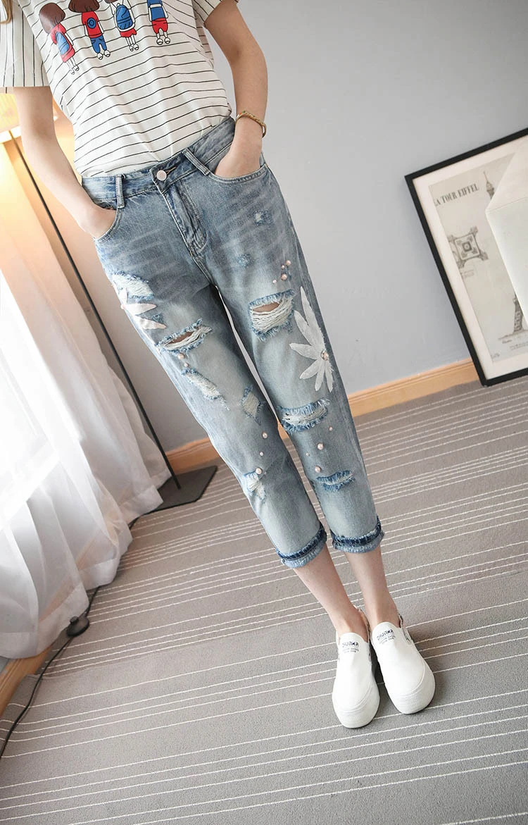 pants with holes in them