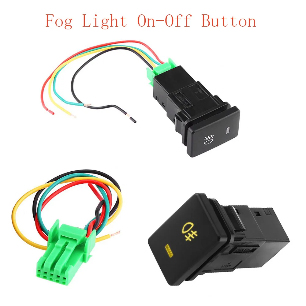 Car Foglight Switch With Wires For Toyota Camry Yaris Highlander Fog