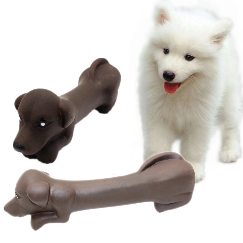 Silicone Coffee Pet Squeak Toys Training Sound Dog Toys For Small Large