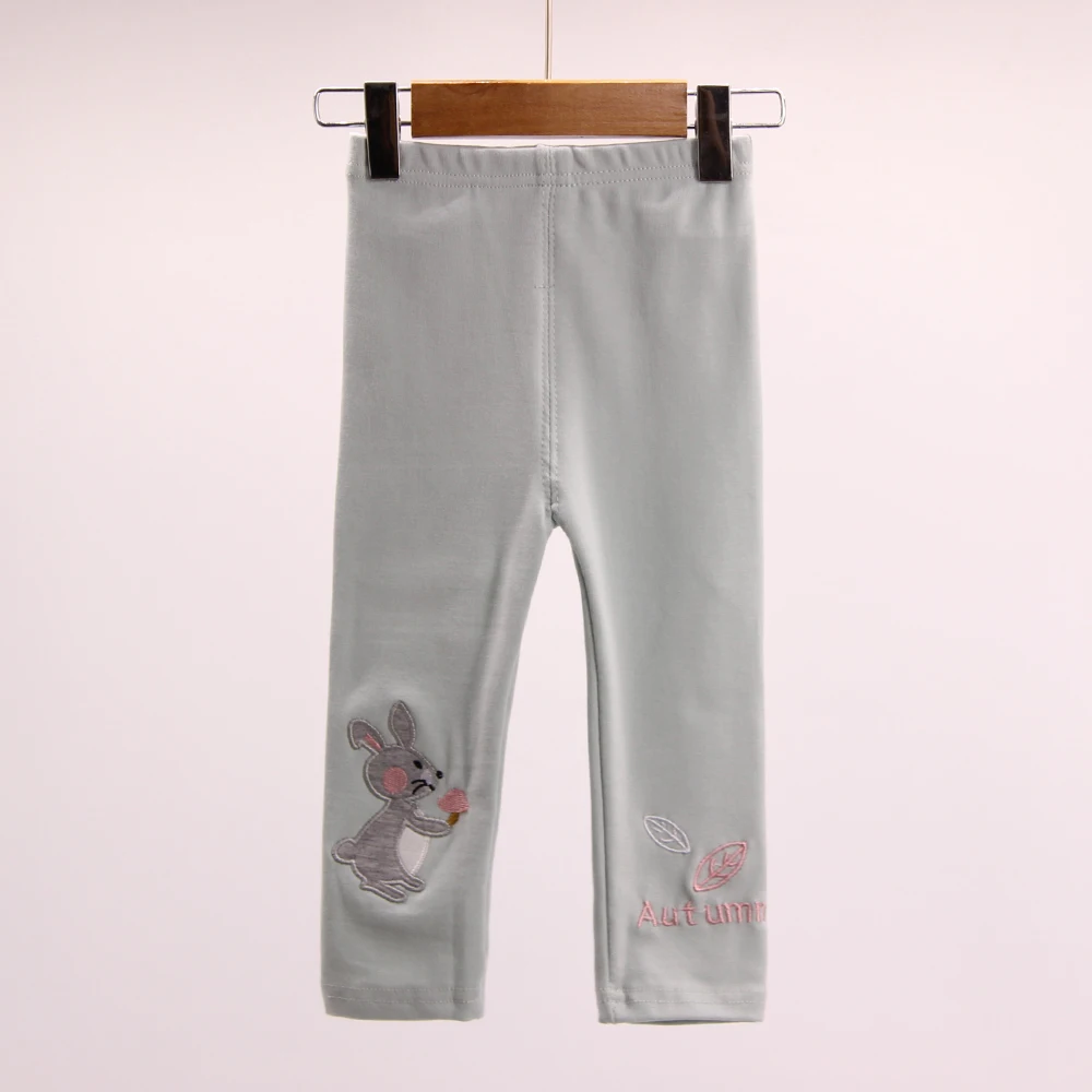 WeLaken/Новые Осенние леггинсы для девочек; новые мягкие удобные брюки для детей ясельного возраста; хлопковые Лоскутные Популярные штаны с галстуком-бабочкой - Цвет: mouse gray