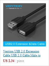 Vention USB 2,0 кабель-удлинитель USB 2,0 кабель для мужчин и женщин USB синхронизация данных USB удлинитель зарядного устройства кабель для ПК ноутбука U диск мышь