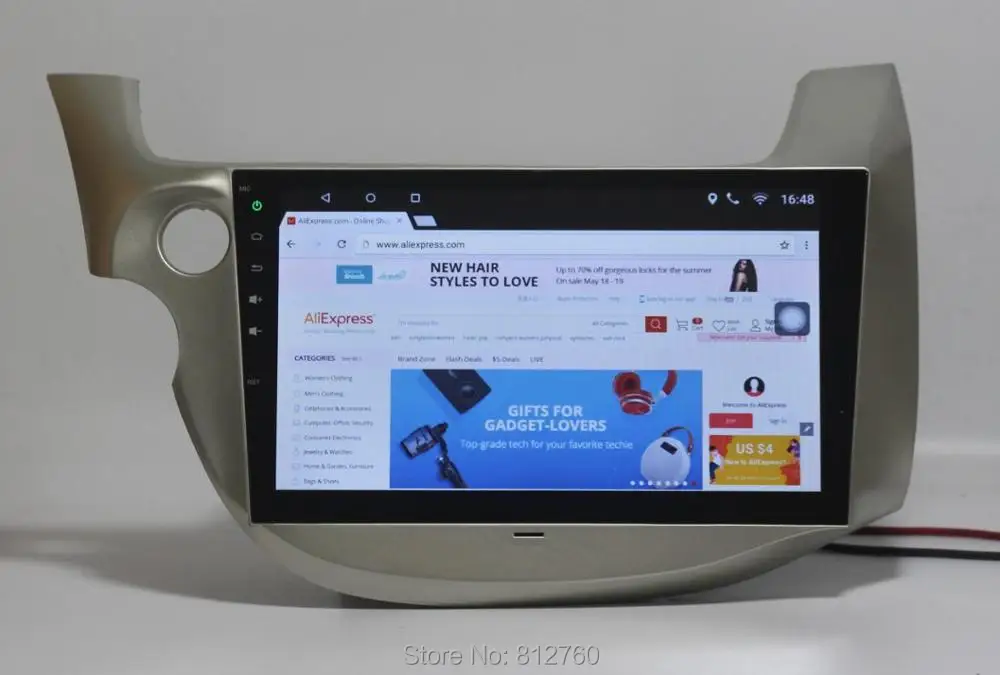 Discount Nedehe 10.1" Android 8.0 Car DVD GPS for HONDA FIT JAZZ 2007 2008 2009 2010 2012 2013 car radio video player Capacitive screen 12