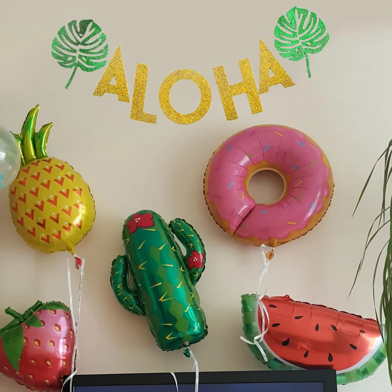 

Flamingo Party Decor Aloha Hawaiian Summer Pineapple Balloons Flamingo Theme Paper Napkins Plate Kids Birthday Party Decoration
