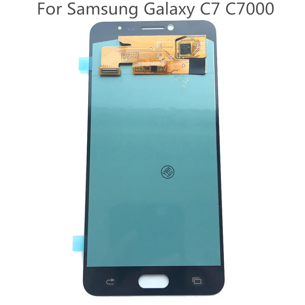 

New Super AMOLED LCD C7 C7000 Display 100% Tested Working Touch Screen Assembly For Samsung Galaxy c7 C7000 Black White Gold lcd