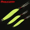 Proleurre 5g 7g 10g 13g Metal Luminous Spoon Bait Spinner Hard Fishing Lure Sequins With Feather Hooks Wobbler Bass Pesca Tackle ► Photo 3/6