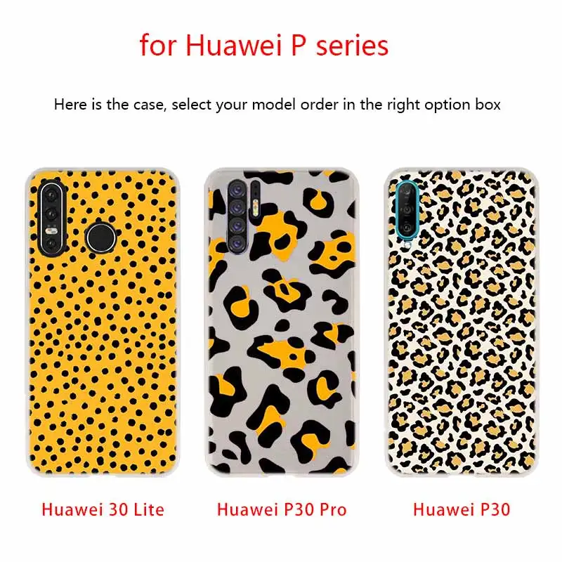 NAYIDA чехол с леопардовым принтом и жирафом силиконовый мягкий из ТПУ для Huawei P30 P40