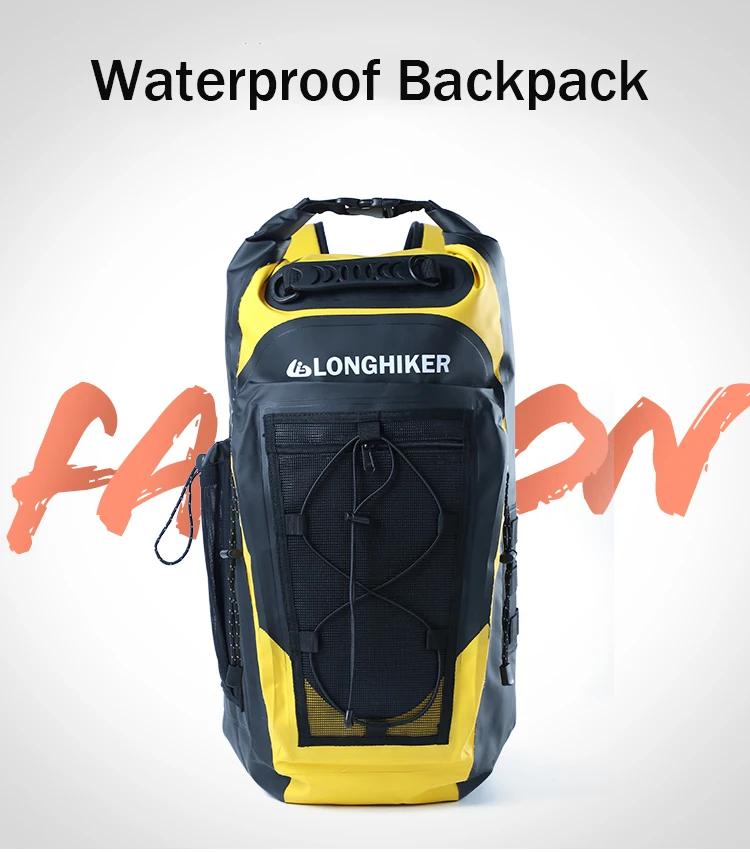 30L LONGHIKER открытый спортивный ПВХ водонепроницаемый походный велосипедный рюкзак сумка для непроницаемого плавания ming плавательный Водонепроницаемый Сухой Рюкзак