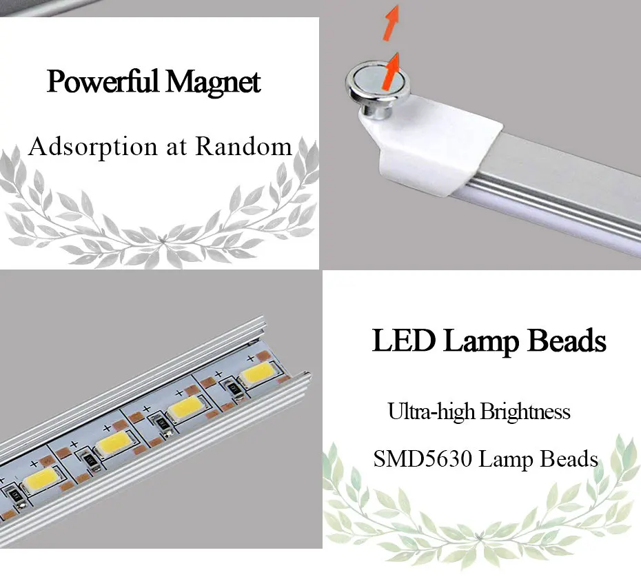 Usb Led Жесткая барная лампа Dc 5 в 18 см 35 см портативная Жесткая светодиодная лента лампа с выключателем Ночная школьная лампа для чтения книг настольная лампа