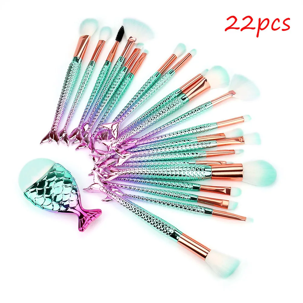 

Dazzling Girl Store 2018 New Arrival 22PCS Make Up Foundation Eyebrow Eyeliner Blush Cosmetic Concealer Brushes