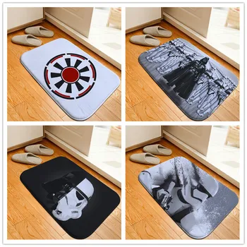 

Creative Star Wars Printed Doormat Floor Mats Anti-slip Rugs Galactic Empire Darth Vader Carpets Bathroom Carpet Kitchen Mats