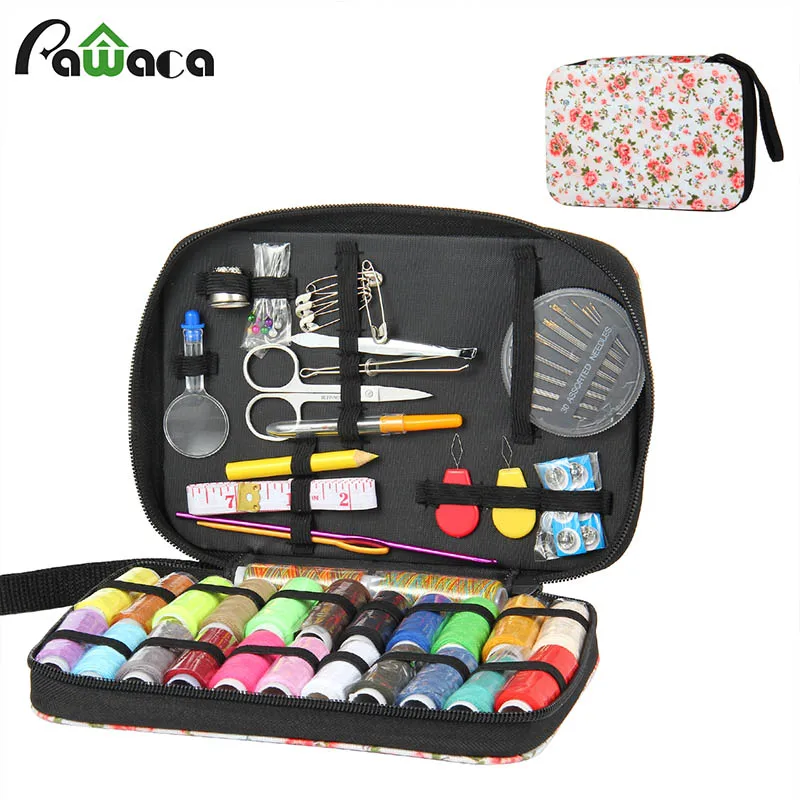 Sewing Box Kit Multifunction Sewing Thread Stitches Needles Tools Kit