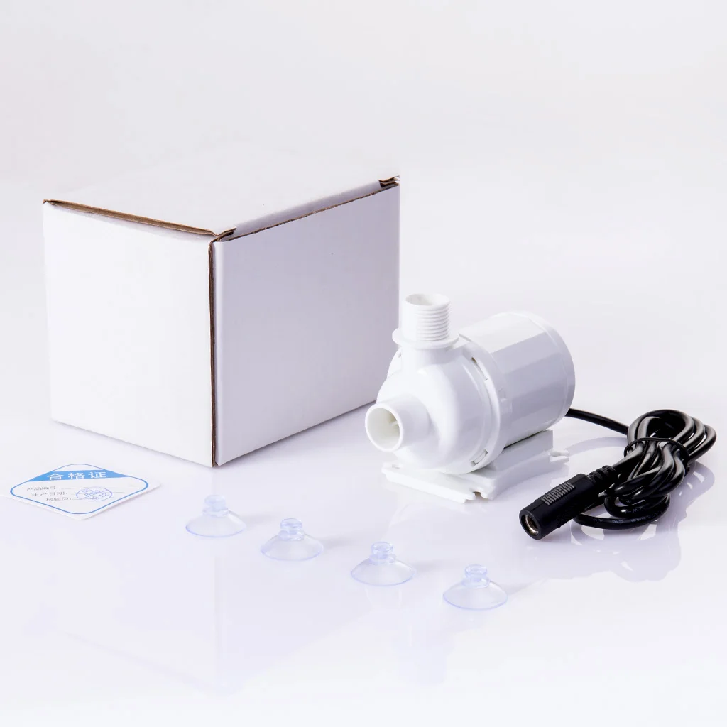 

Portable Mini Brushless Motor Submersible Pump DC 24V 1000L / H 10*8*8cm SKD1000 Electromagnetic Brushless Motor Water Pump