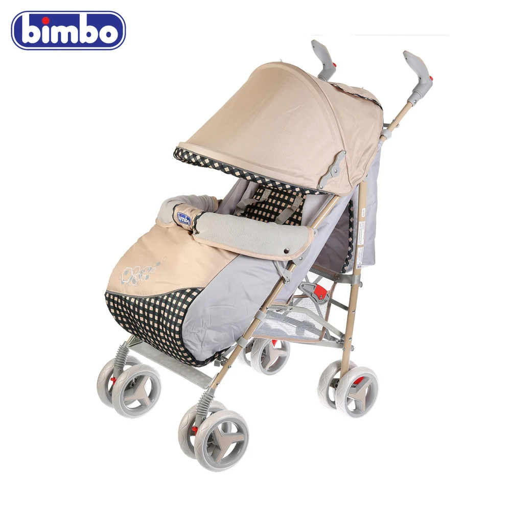 Коляска-трость BIMBO колеса 8*6, глубокое канапе, чехол, 5 точечный ремень, от 2-х дней