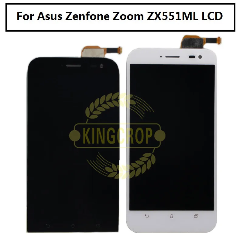 

For Asus Zenfone Zoom ZX551ML LCD Display with frame touch Screen Digitizer Full Assembly For ZX 551 ML Black/White