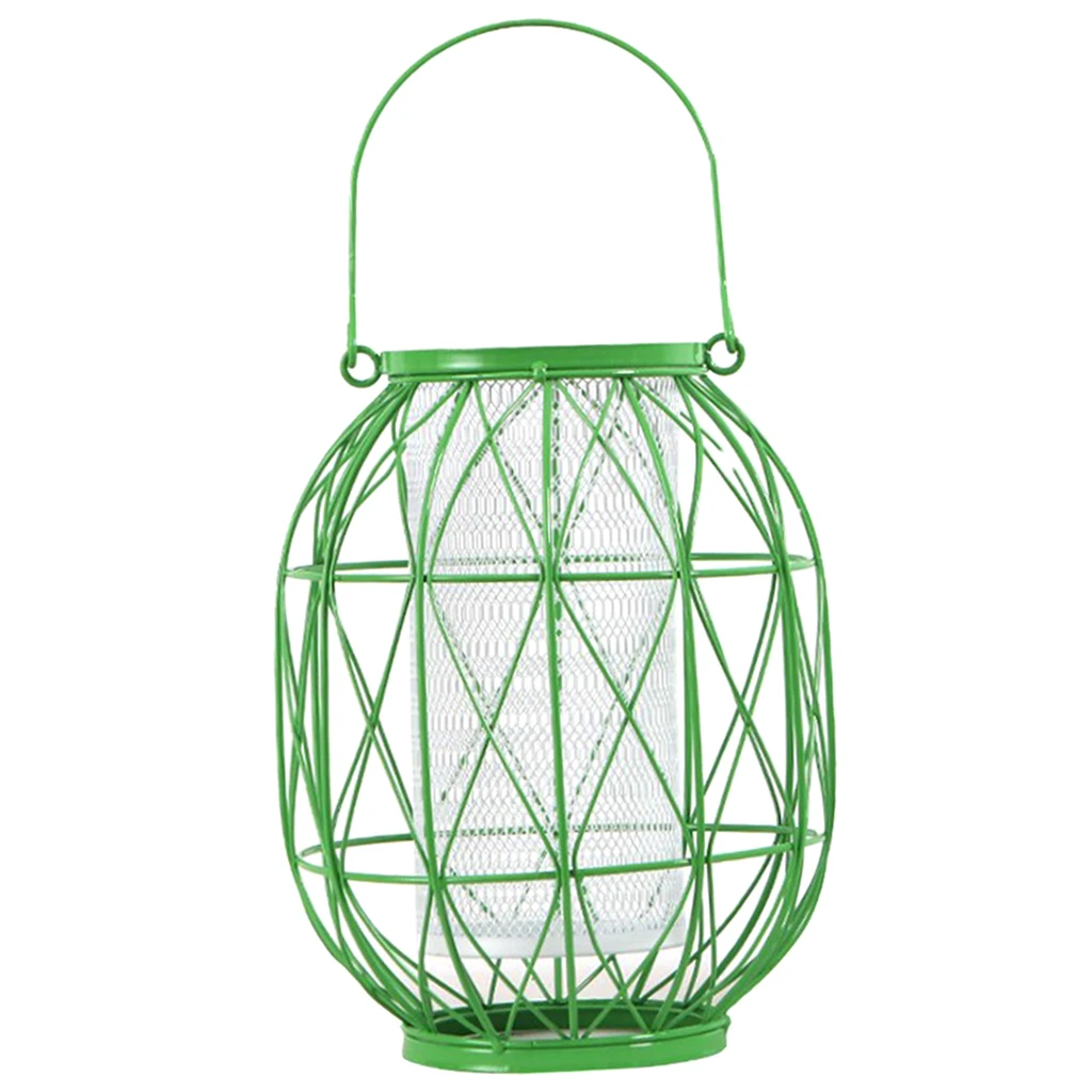 Iron Wire Hollow Birdcage Lantern Votive Candle Tea Light Holder Wedding Venue Decoration Lanterns Case