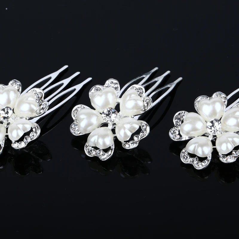 Hair Claw Korean Inserted Comb 3 A Card Price Pearl Fork Bridal Headdress Hair Comb Accessories