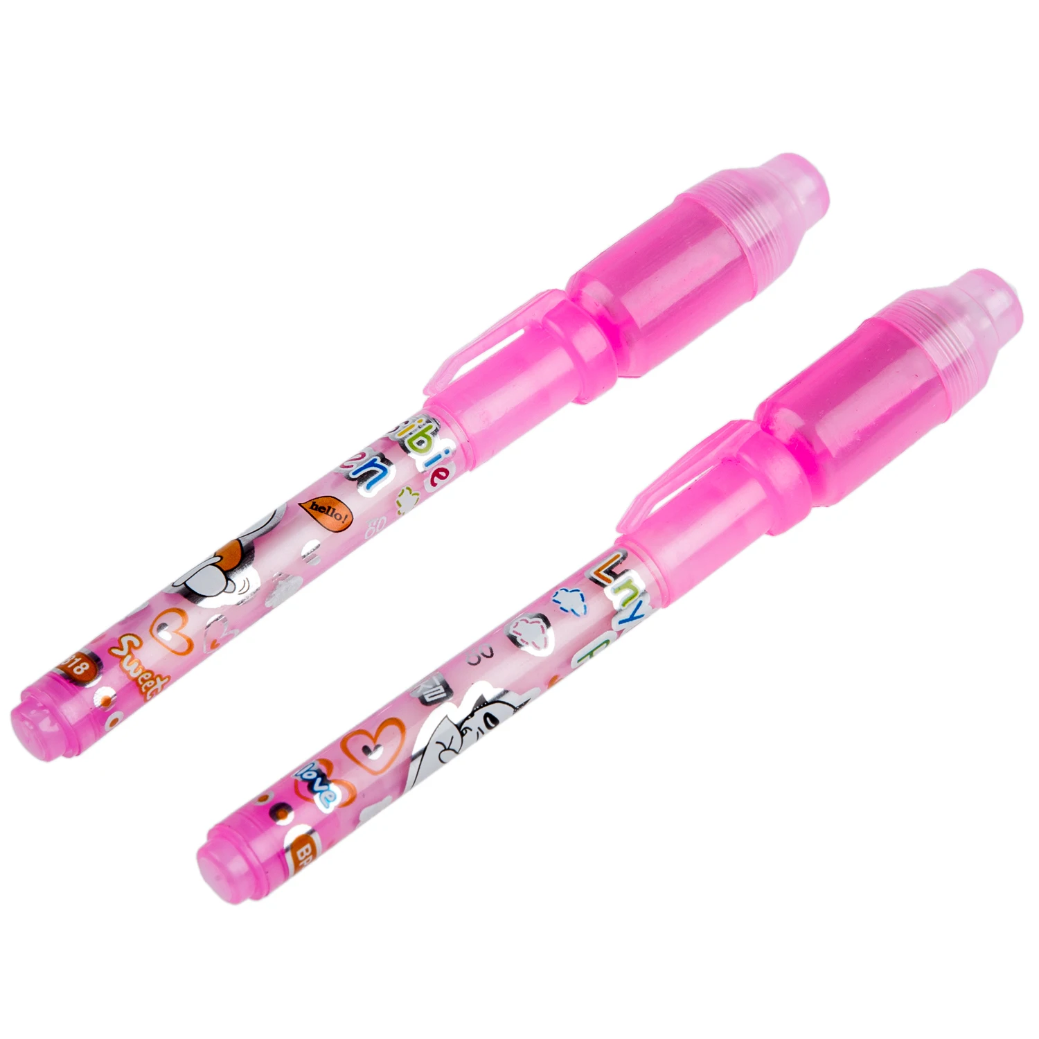5X 2 X UV Invisible Security Marker Pen Built In Ultraviolet Light