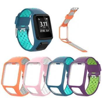 

Breathable Smart Watchband Silicone Replacement Wrist Band For TomTom 2 3 Series Runner 2 3 Spark Series Golfer 2 Adventurer